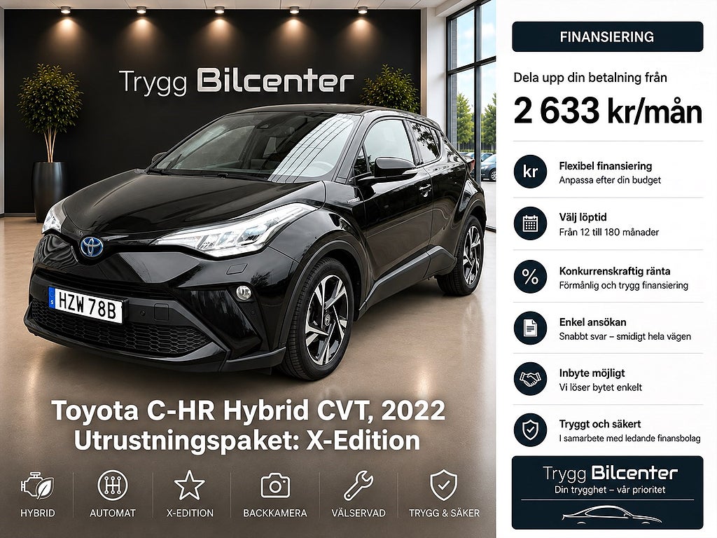 Toyota C-HR Hybrid CVT, 122hk