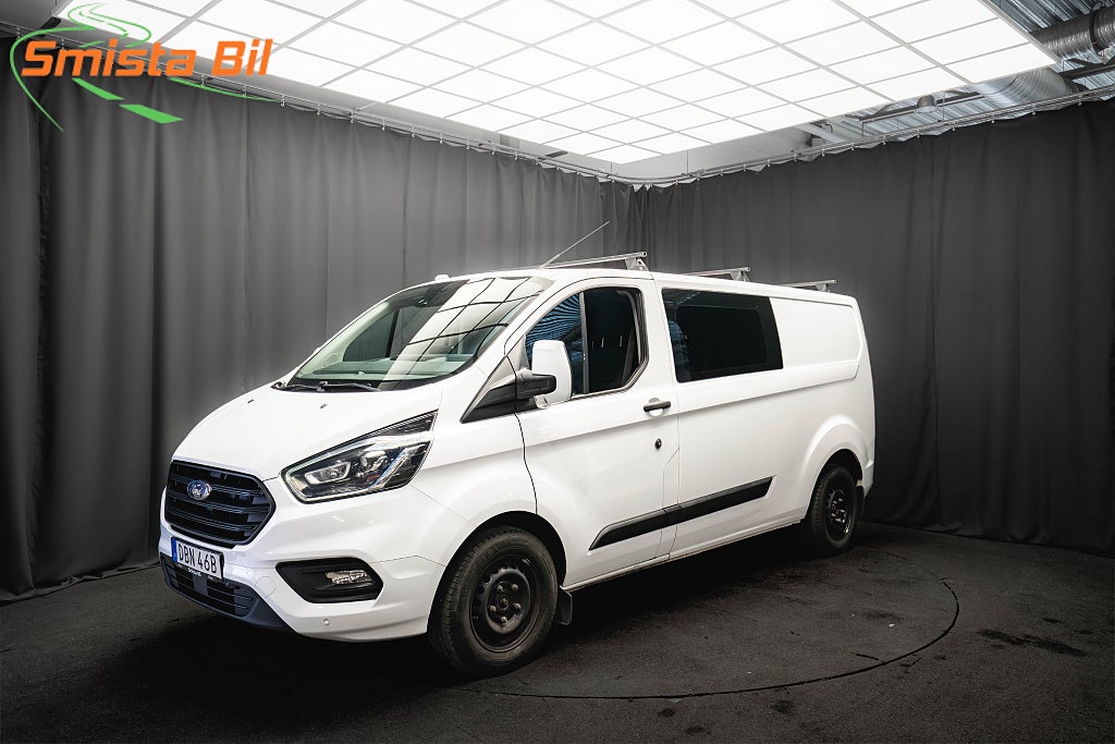Ford transit Custom 340 Crew Van LÅNG L2 6-sits D-VÄRM KAMERA MOMS