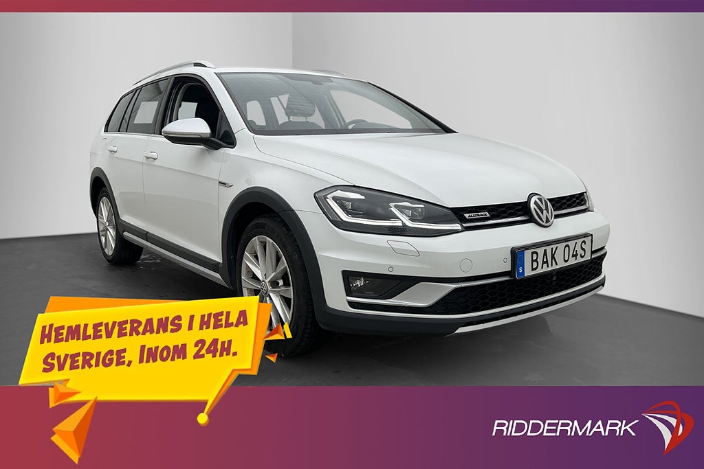 Volkswagen Golf Alltrack 4M Värmare Drag Kamera CarPlay