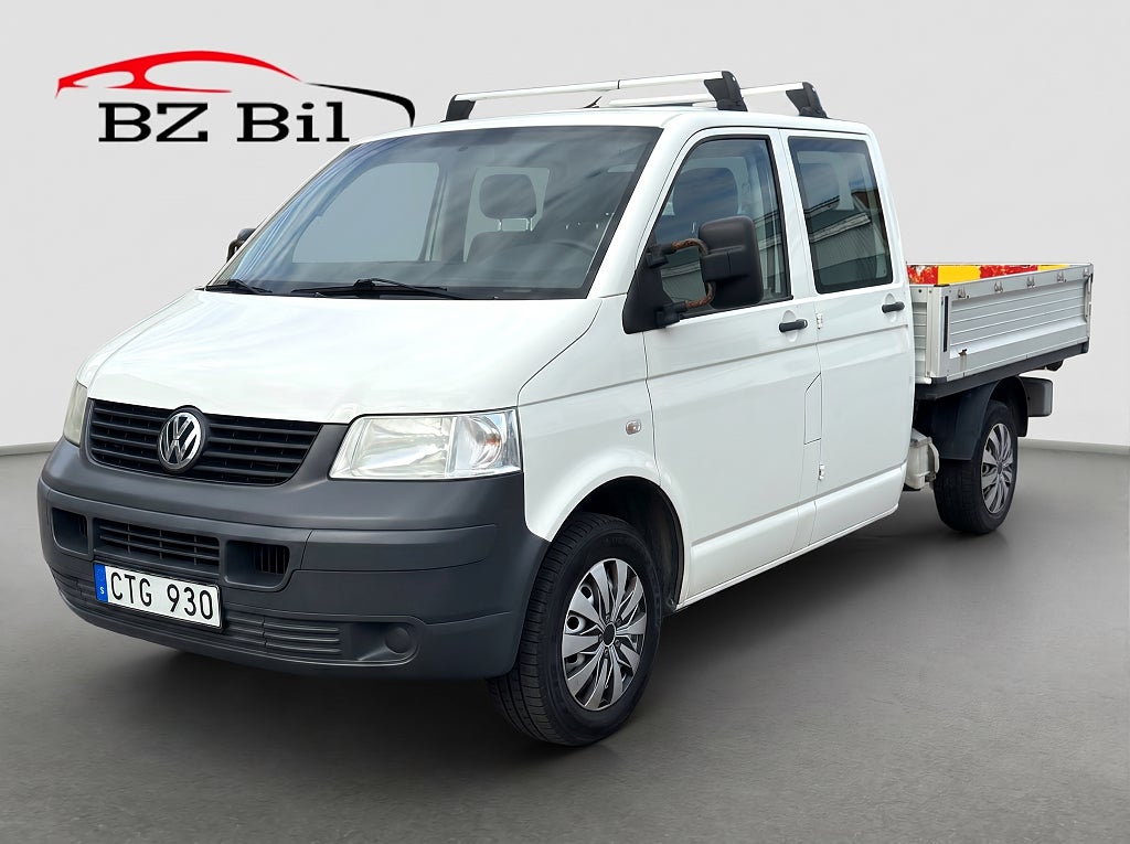 Volkswagen Transporter Chassi Dubbelhytt 1.9 TDI 6 Sits Flak 