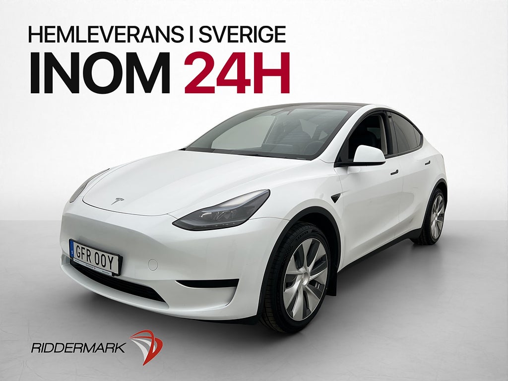 Tesla Model Y Standard Range Värmepump Drag Autopilot Pano