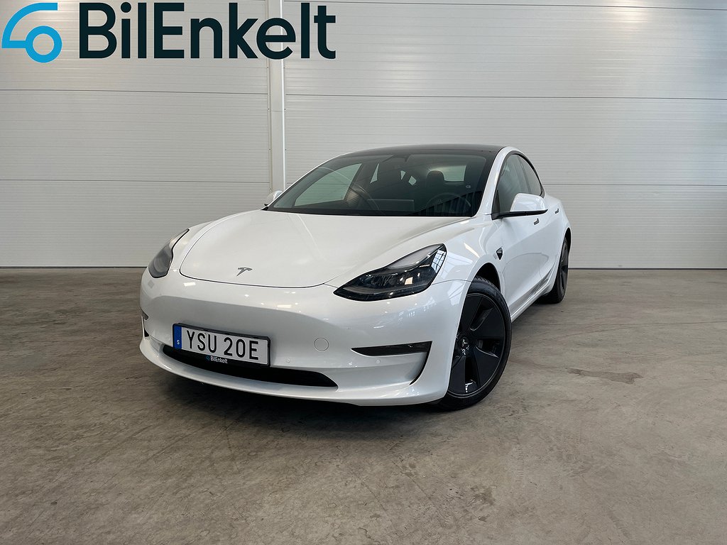 Tesla Model 3 Long Range AWD Premium Rattvärme Pano Drag 2021 440hk