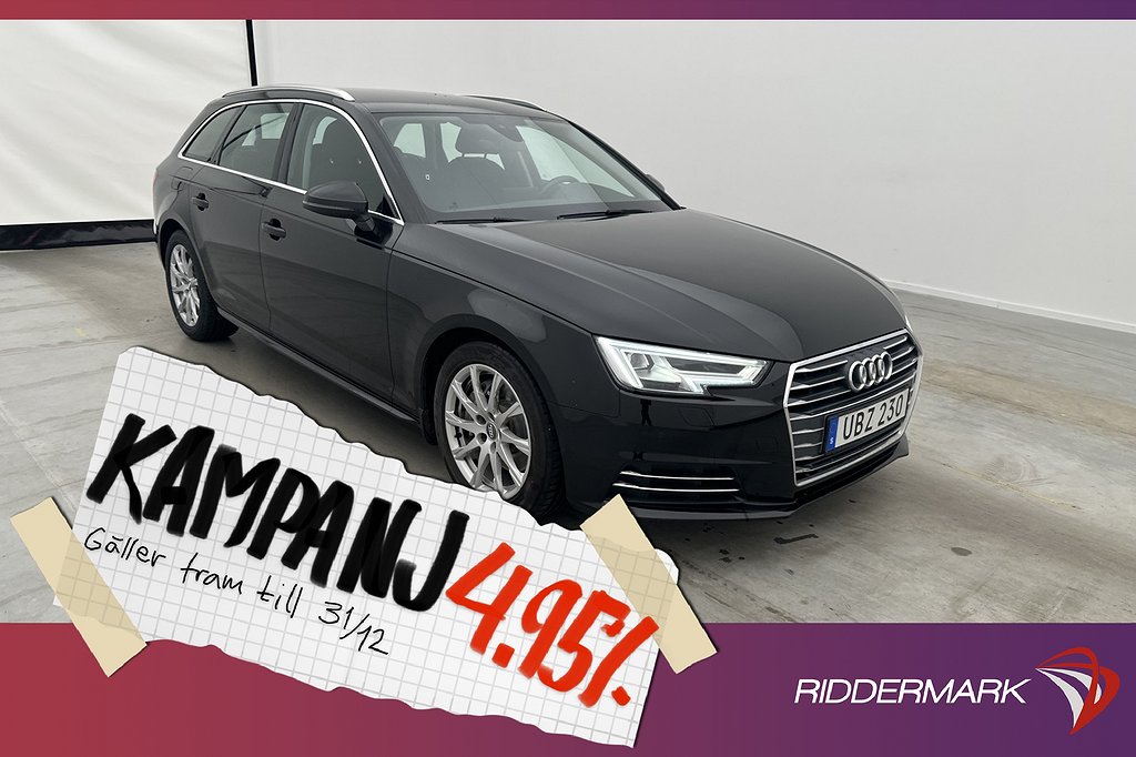 Audi A4 Avant 2.0 TDI 190hk Drag P-Sensorer 4,95% Ränta