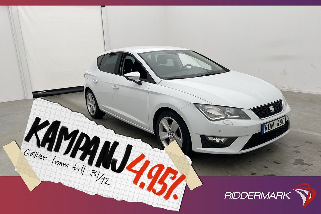 Seat Leon 1.4 TSI 140hk FR M-Värm Sensorer 4,95% Ränta