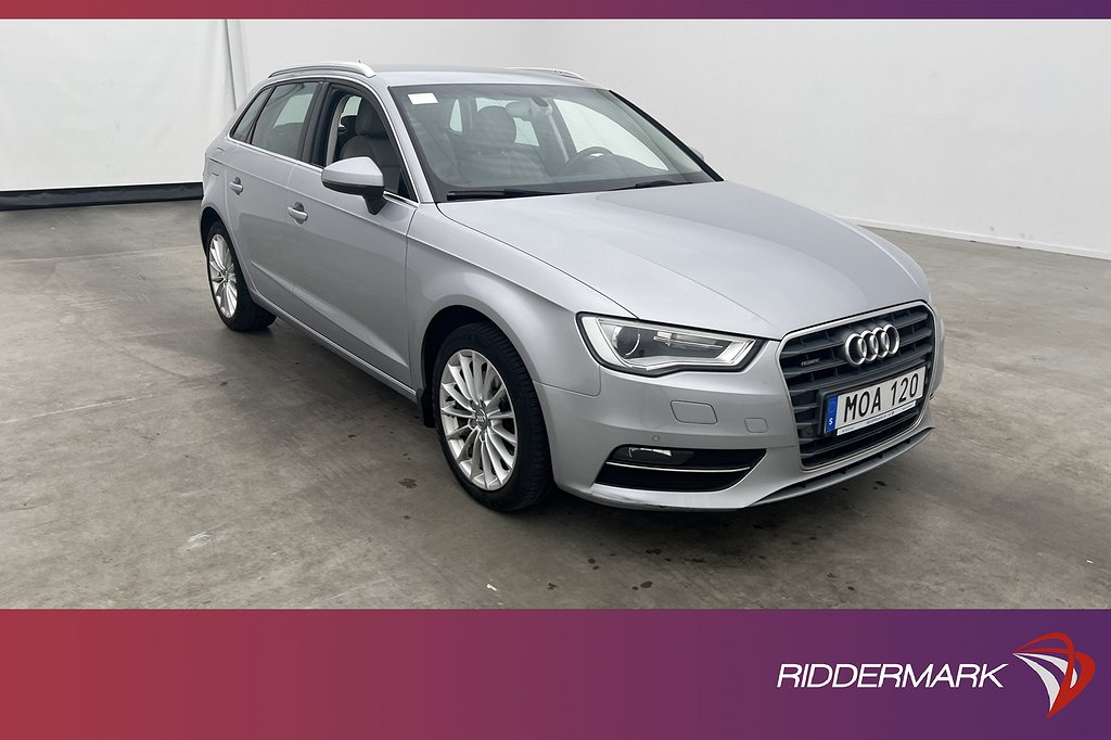 Audi A3 Sportback 2.0 TDI Q 184hk Ambition Värmare Kamera