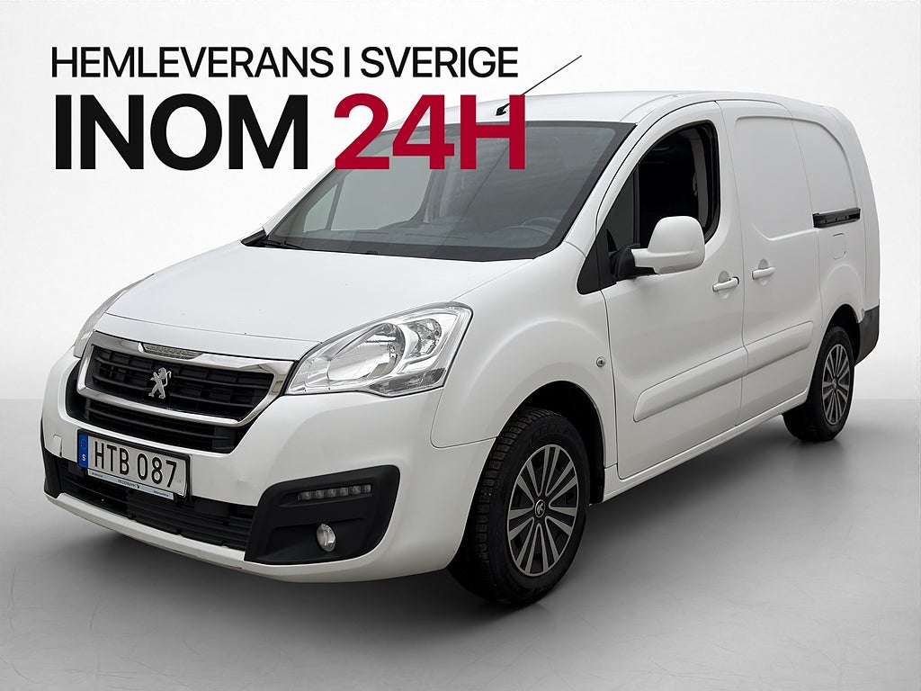 Peugeot Partner L2 1.6HDi 99hk PDC 2xDörr Farthållare Moms