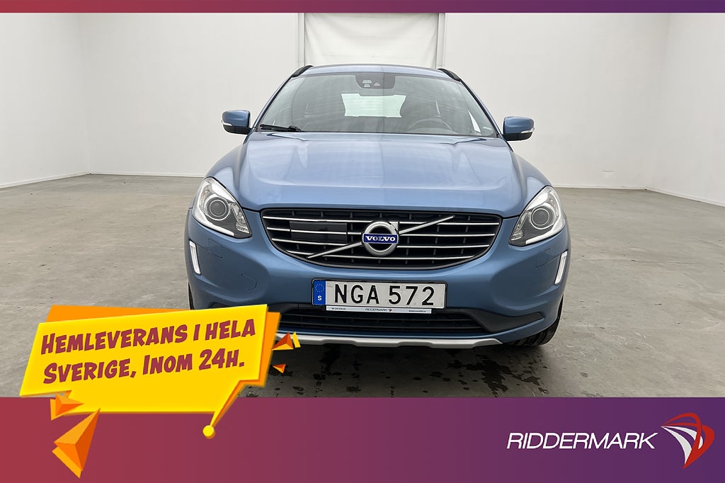 Volvo XC60 D4 AWD 190hk VOC Värmare Rattvärme Adaptiv BLIS