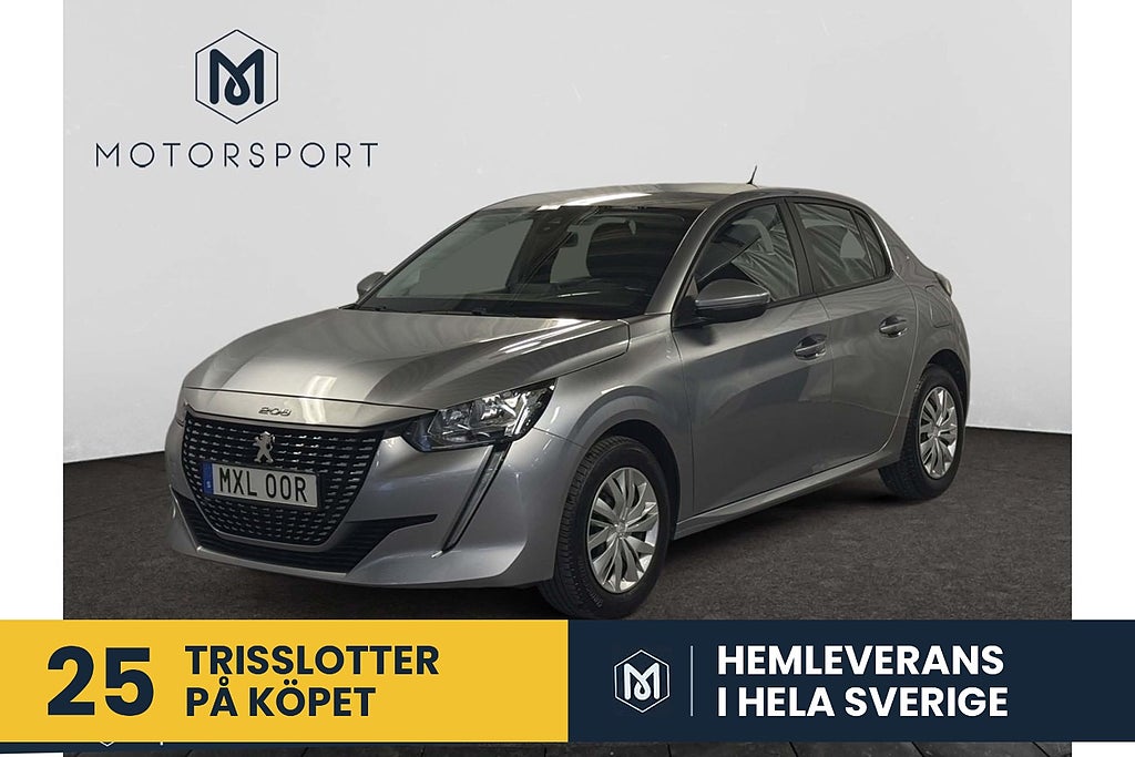 Peugeot 208 1.2 PT 75hk Apple Carplay Farthållare Android auto