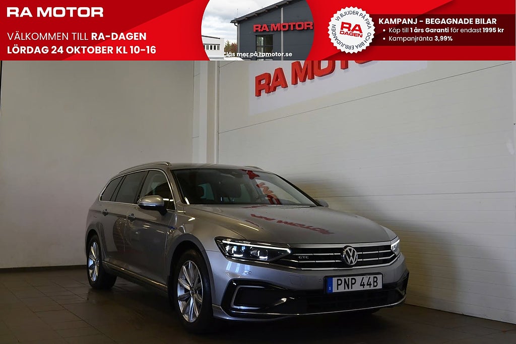 Volkswagen Passat Sportscombi GTE Plug-in Kamera Drag Värmare Navi IQ 2020