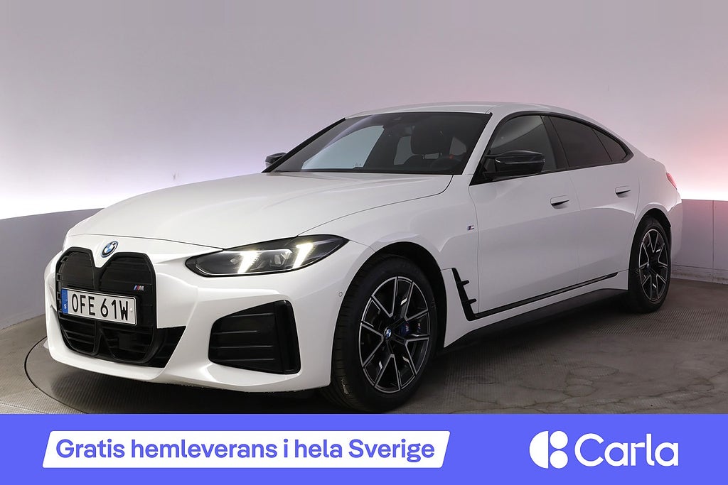 BMW i4 M50 xDrive Gran Coupé Drag Elstol Kamera HiFi