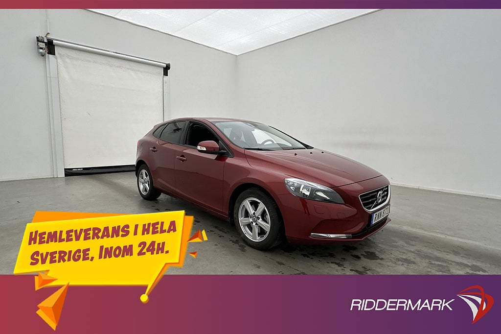 Volvo V40 T2 122hk Kamera Värmare Drag Sensorer LÅGAMIL