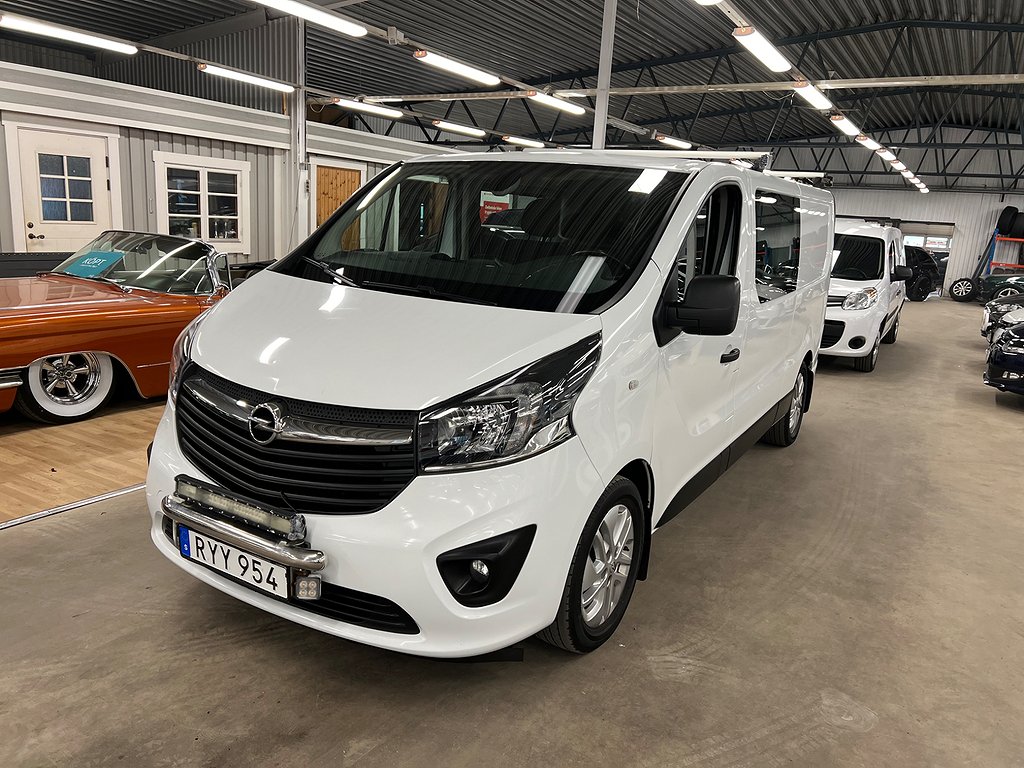 Opel Vivaro Skåpbil 2.9t 1.6 CDTI BIturbo Euro 6 Dubbelhytt 