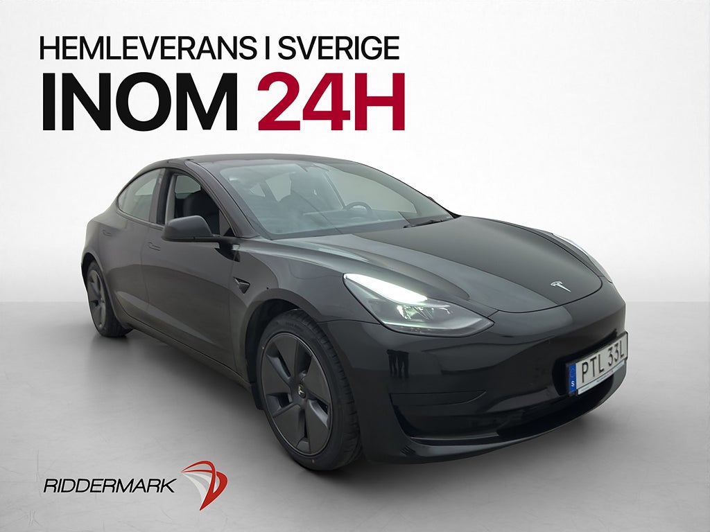 Tesla Model 3 Standard Range Plus Pano Kamera Skinn Värm AP