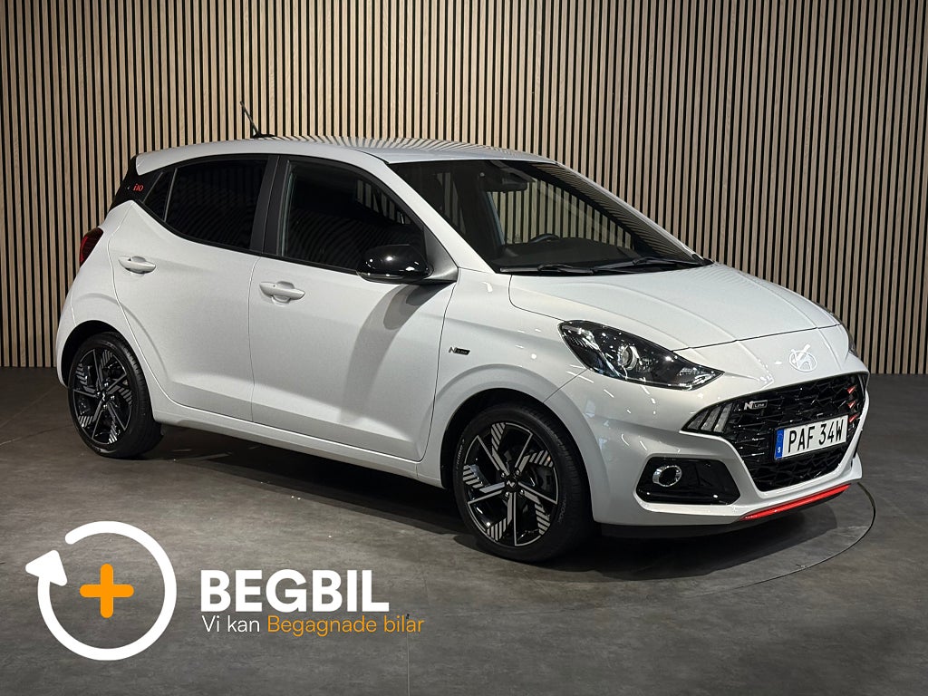 Hyundai i10 1.0 T-GDI 100HK N-Line I Kamera | Drag | Rattvärme | 