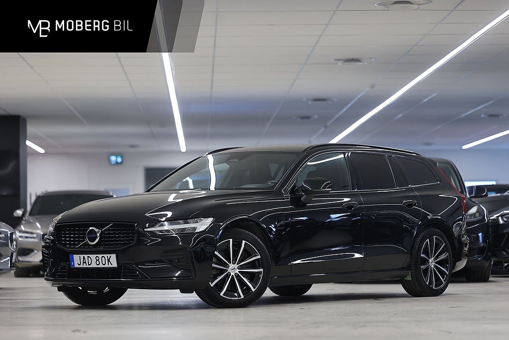 Volvo V60 Recharge T6 AWD 350hk Plus Dark Värmare Skinn