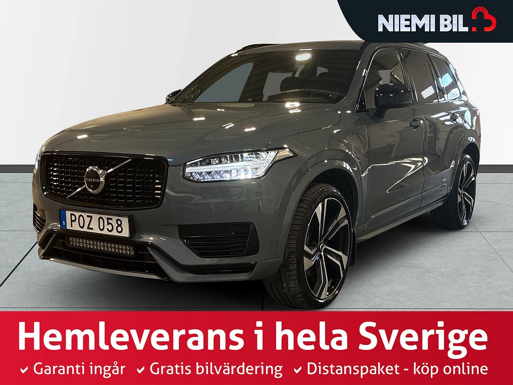 Volvo XC90 7-sits Recharge T8 AWD Aut R-Design Drag Pano HuD