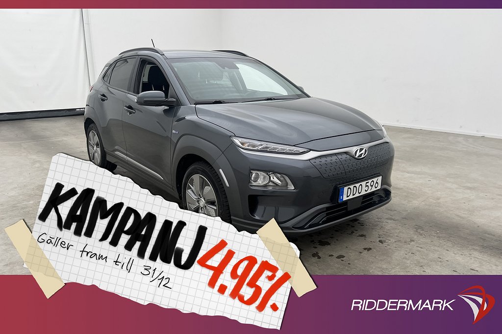 Hyundai Kona Electric 64 kWh Trend Kamera Rattv 4,95% Ränta