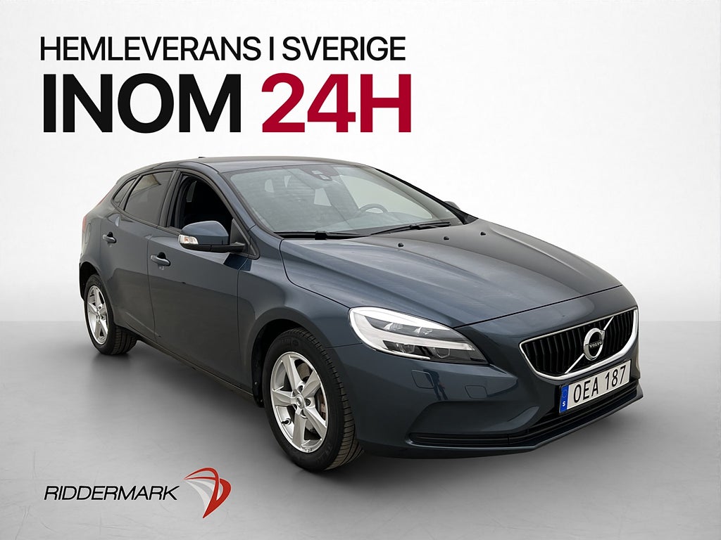 Volvo V40 T2 122hk 1 Brukare P-Sensorer LED Navi WiFi