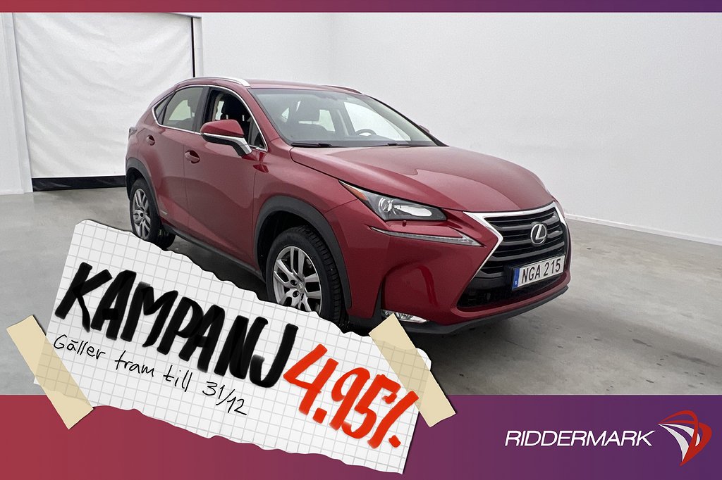 Lexus NX 300h AWD 197hk Comfort M&K-Värm Skinn 4,95% Ränta