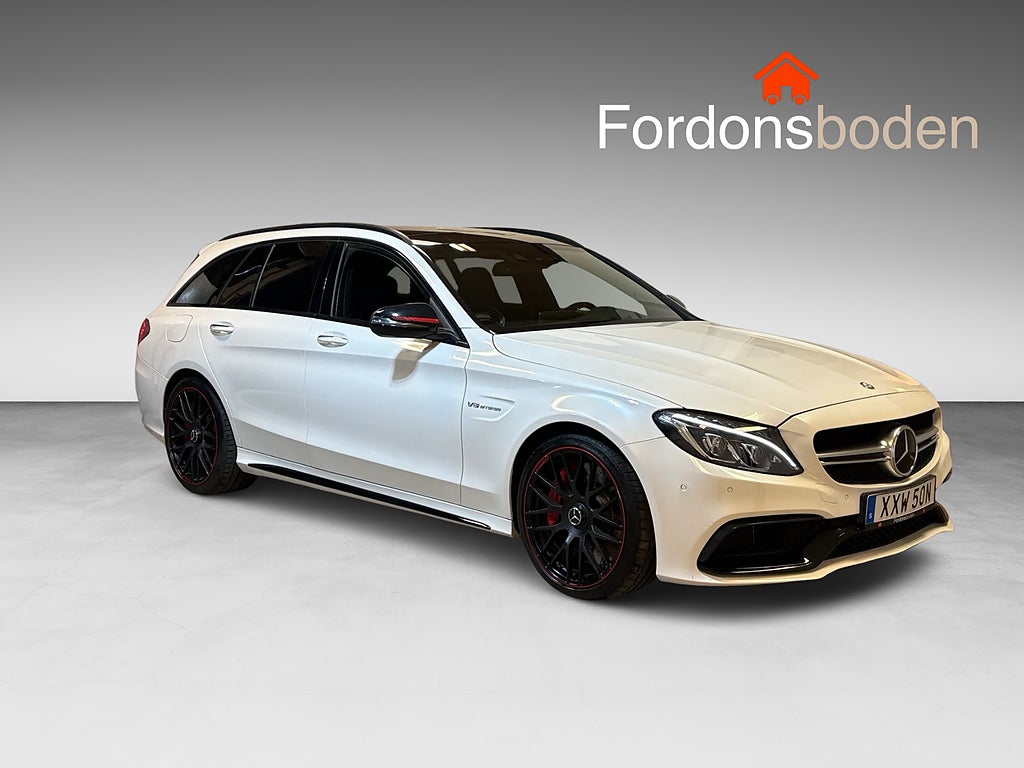 Mercedes-Benz AMG C63 S Edition 1 Pano Skalstolar Burmester HuD B-Kamera 510hk