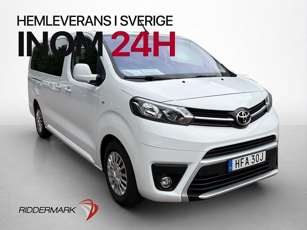 Toyota Proace Verso Extra Lång 2.0D PDC CarPlay 9-Sits MOMS