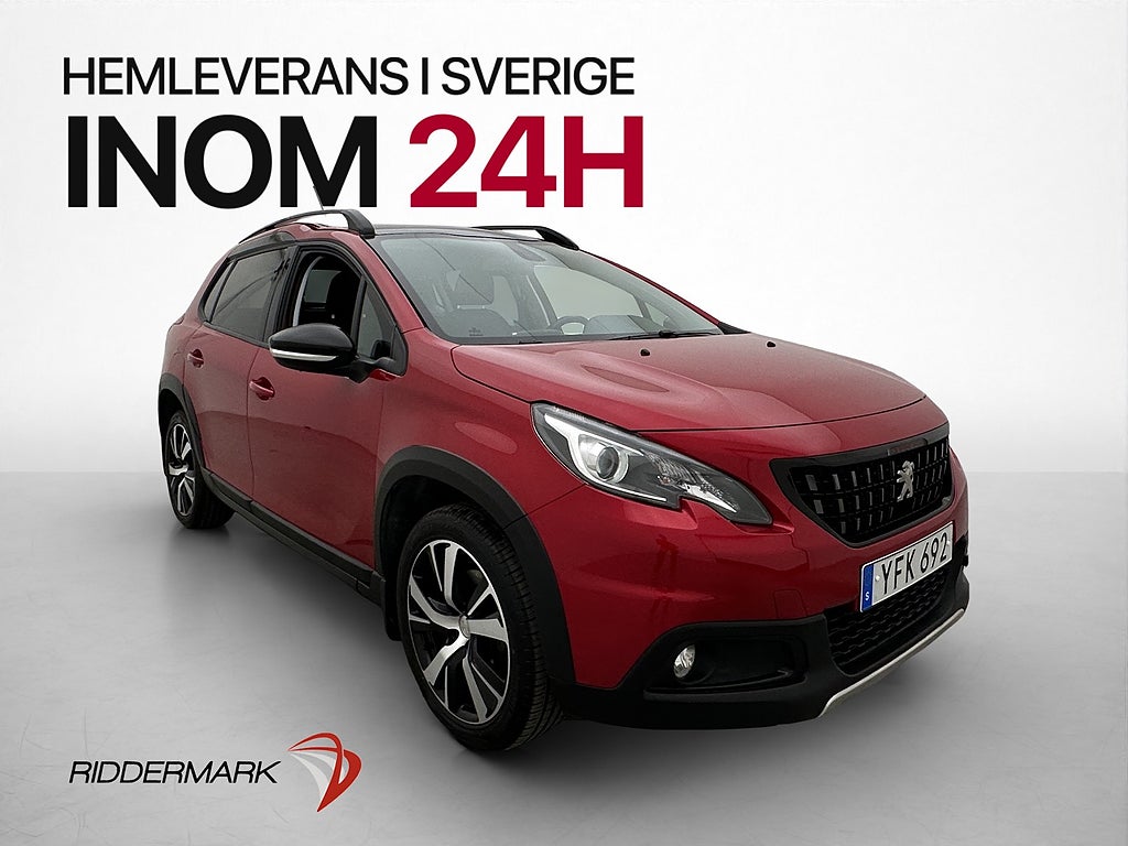 Peugeot 2008 1.2 110hk GT-Line Pano Värmare Halvskinn Drag