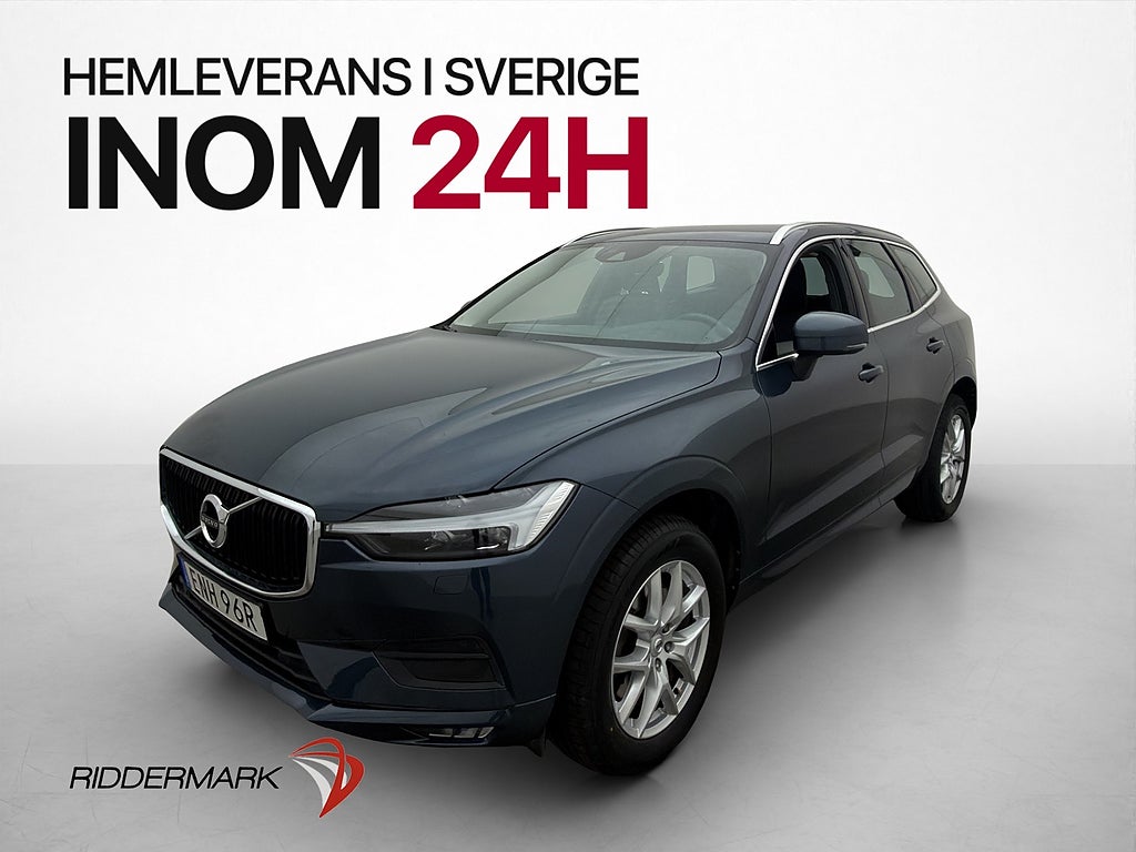 Volvo XC60 B4 Advanced Drag Skinn Kamera BLIS Värmare Navi