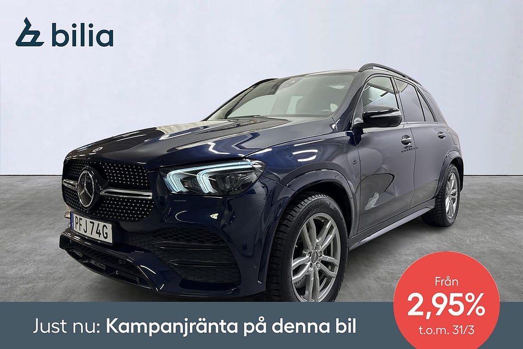 Mercedes-Benz GLE 350 de 4MATIC Ränta 2.95% / Premium Plus/2 brukare/Burmester/Pan