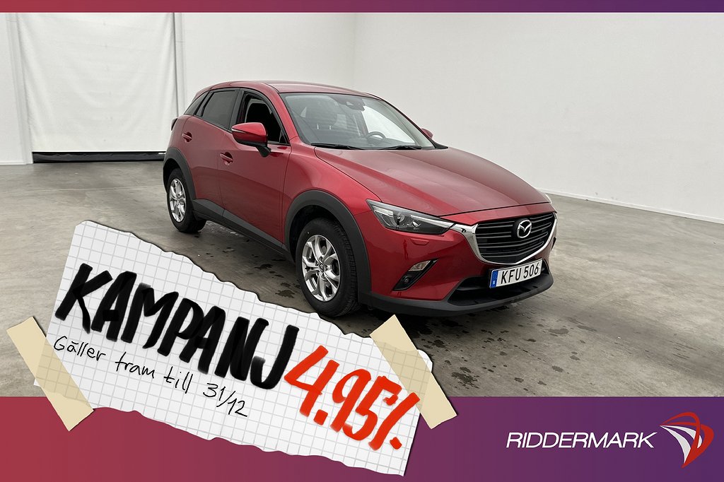 Mazda CX-3 2.0 121hk Vision BOSE Rattvärme 4,95% Ränta