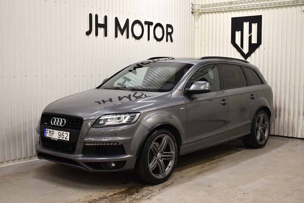 Audi Q7 3.0 TDI Quattro S-Line 7-sits 240hk DVÄRM/BOSE/Pano