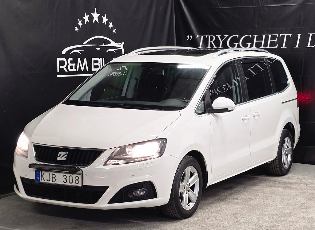 Seat Alhambra 7-sist, Drag, Back-kam, Pano, 150HK, Ny Serv/Bes!!!