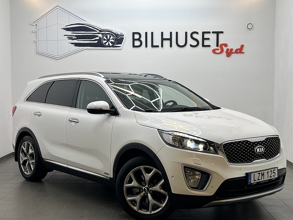 Kia Sorento 2.2 CRDi AWD 200hk 7sits Pano/Navi/Bkamera/Krok/Läder/Infinity
