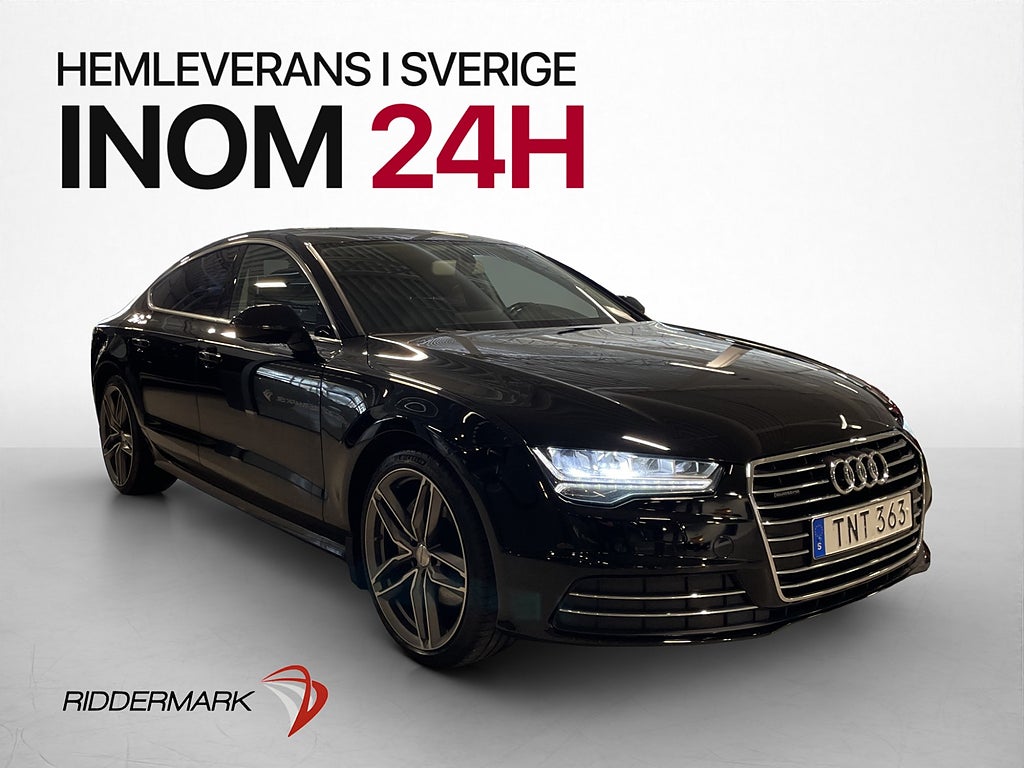 Audi A7 2.0 TFSI Quattro 252hk Matrix Skinn P-Sens