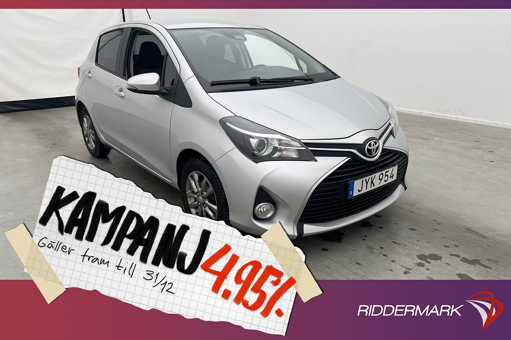 Toyota Yaris 1.33 VVT-i 99hk Edition Feel Kamera 4,95% Ränta