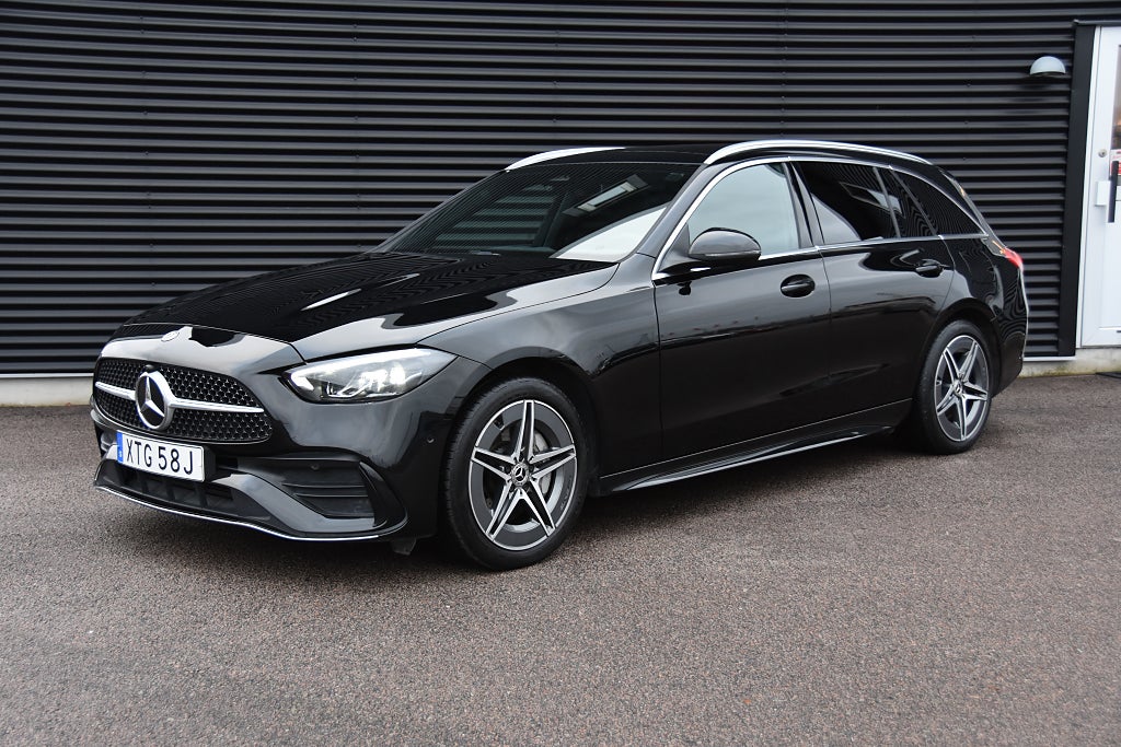 Mercedes-Benz C 300 T e 9G AMG Line Panorama, Drag, Kamera 110 km räckvidd Eu6