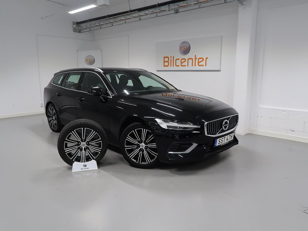 Volvo V60 Recharge T6 AWD V-Däck ingår Drag-Värmare-VoC-Keyless-Rattvärme