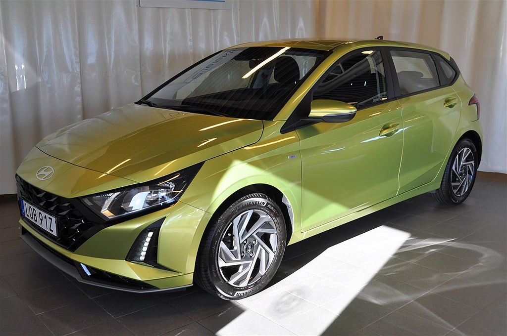 Hyundai i20 1.0T 100hk Mildhybrid Aut Essential, SoV hjul