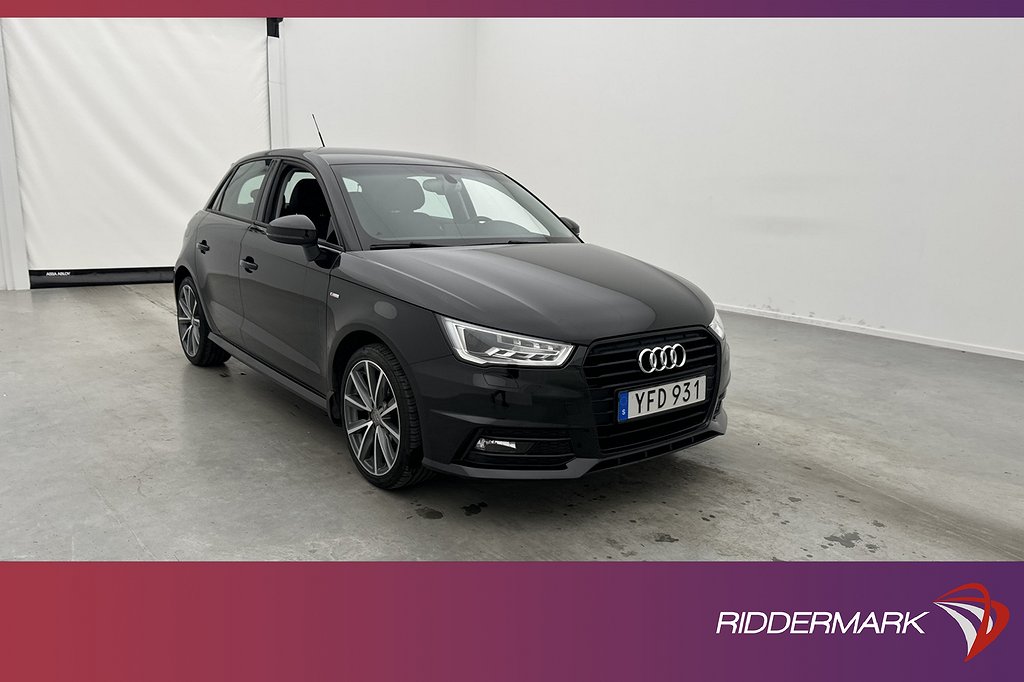 Audi A1 Sportback 1.0 TFSI 95hk S-Line Sensorer Farthållare