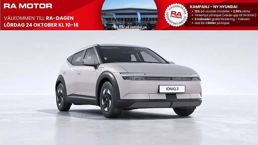 Hyundai Ioniq 3 Ioniq 3 Standard Range Select *Räntekampanj 2,99% 2027