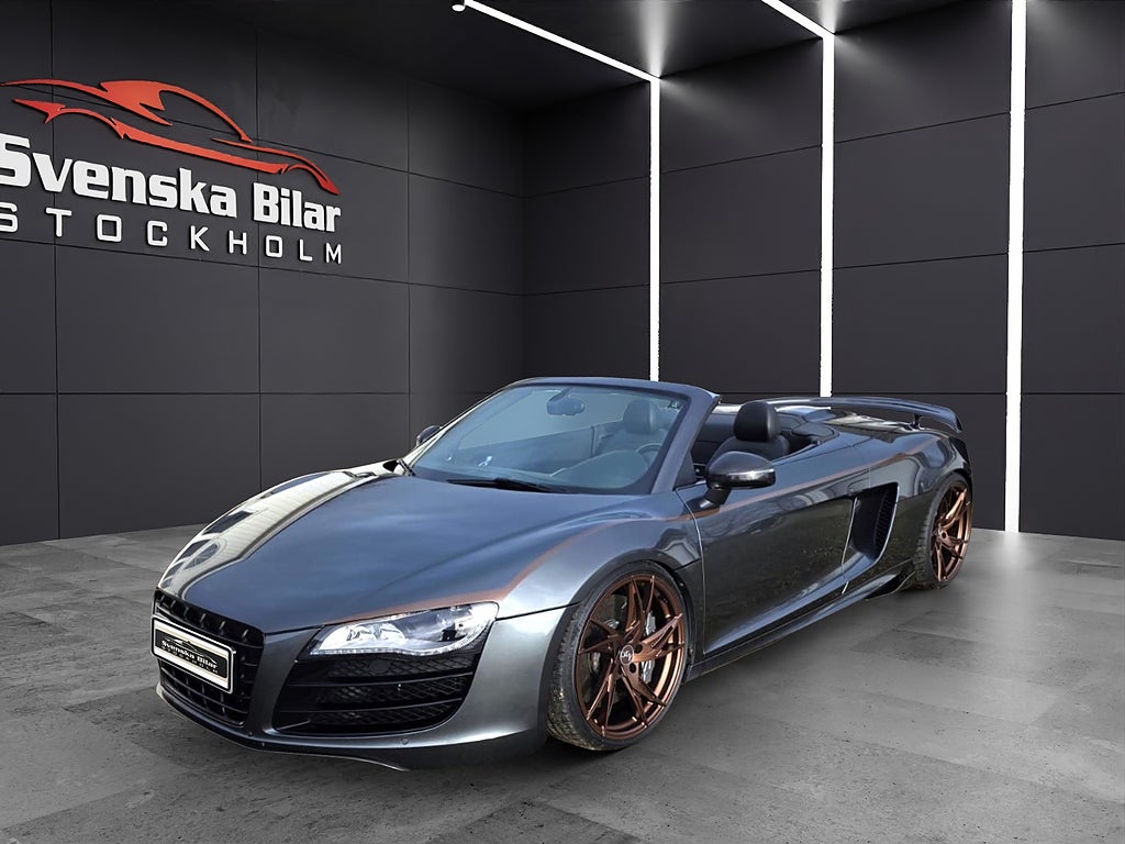 Audi R8 Spyder 5.2 V10 Quattro/CAPRISTO/KERAMISKA/KOLFIBER/LUFTFJÄDRING