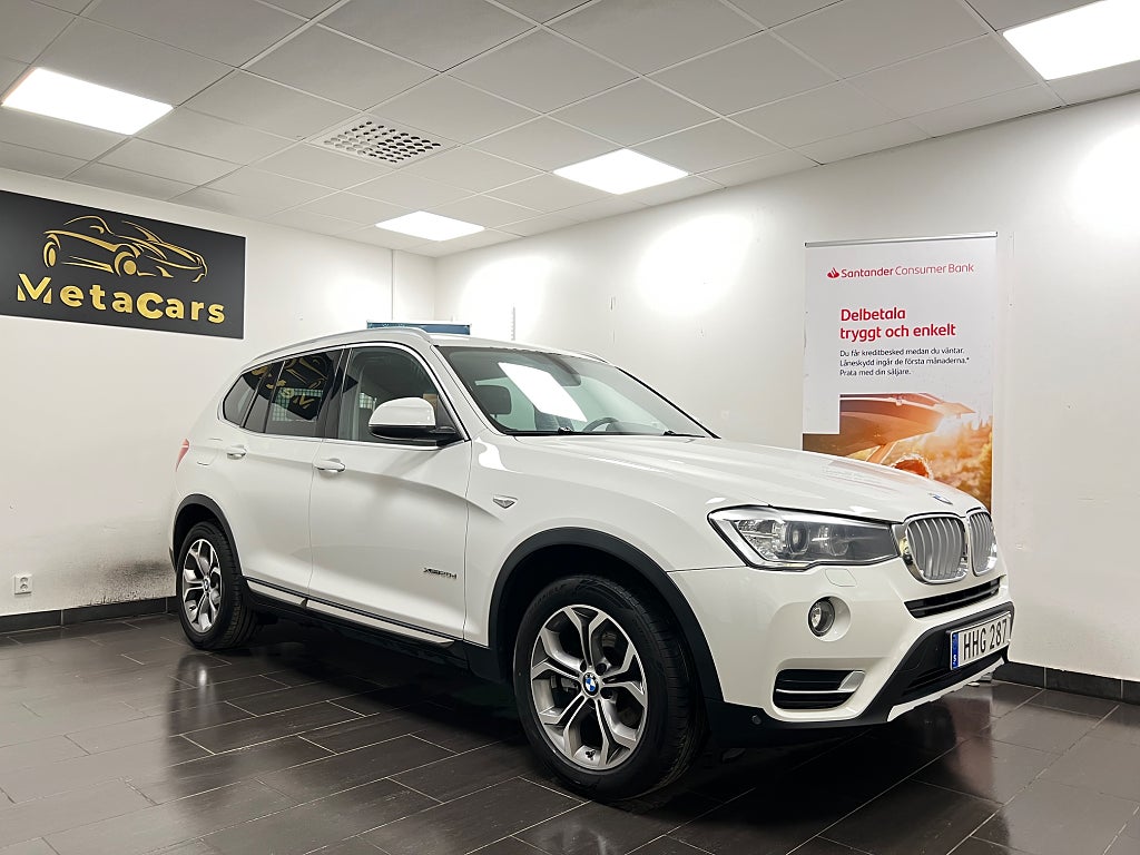 BMW X3 xDrive20d XLine|2-Brukare|D-Värm|Drag|Skinn|B-Kam|Nyser