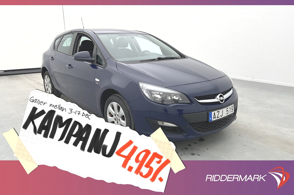 Opel Astra 1.6 115hk Enjoy Värmare Rattvä 4,95% Ränta