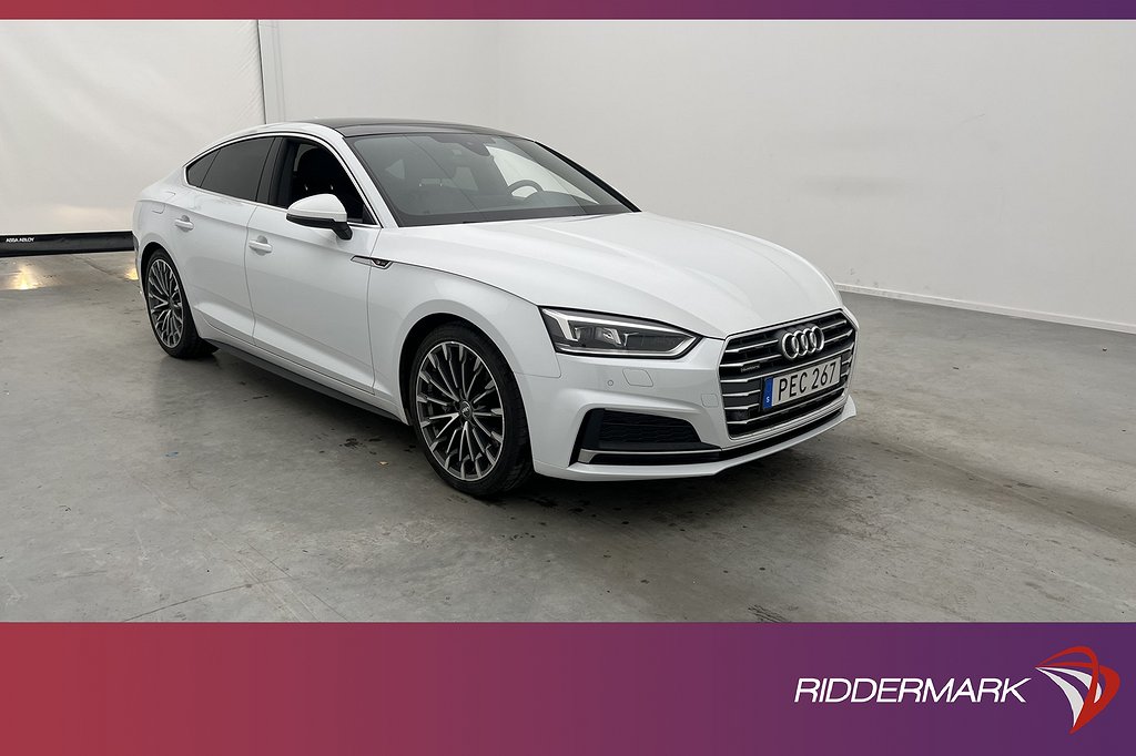 Audi A5 SB TFSI Q 252hk S-Line Pano Halvskinn Sensorer Drag