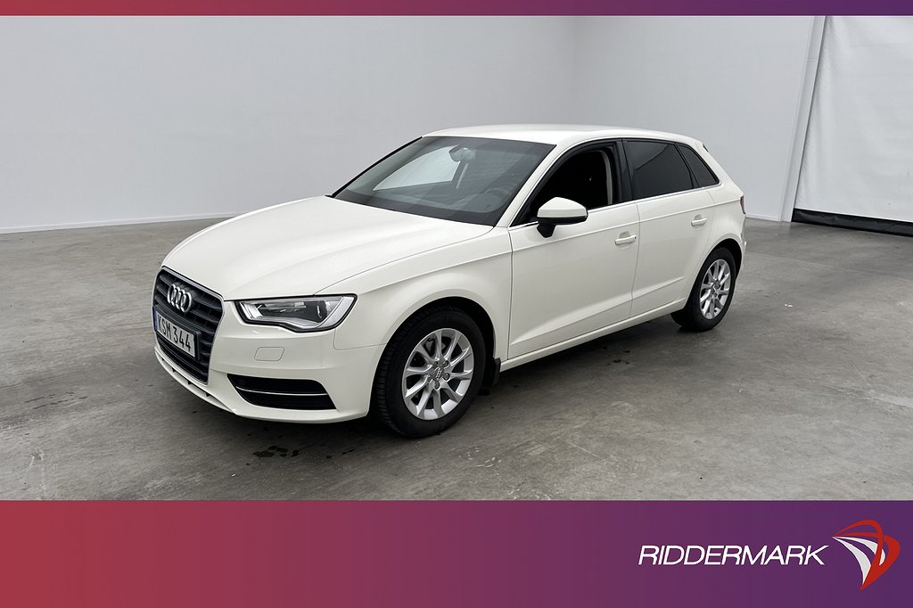 Audi A3 Sportback TFSI 125hk Attraction En-Bruk Sensorer BT