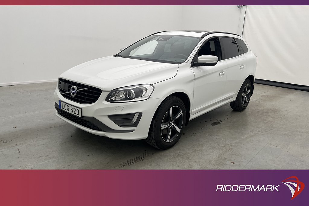 Volvo XC60 D4 AWD R-Design Pano VOC Kamera Navi Skinn Drag