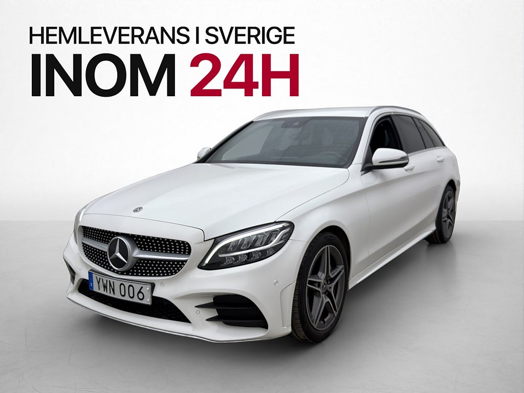 Mercedes-Benz C 200 T 184hk AMG Kamera Drag Halvskinn