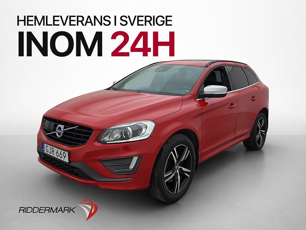 Volvo XC60 D4 AWD R-Design Pano VOC Värm Kamera Skinn Drag
