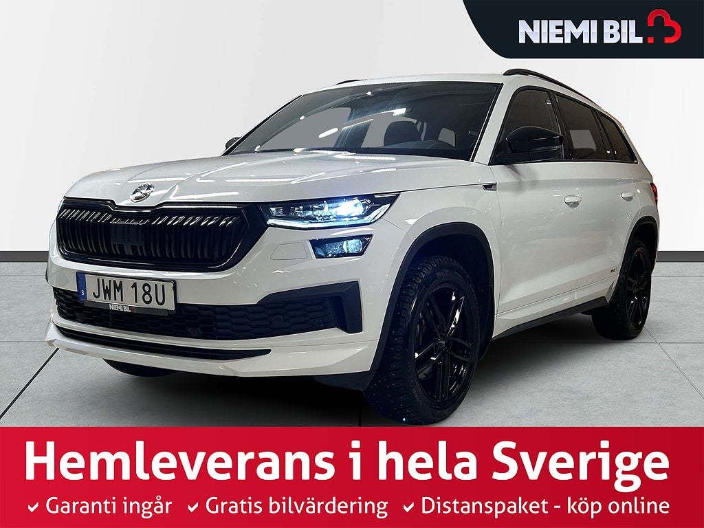 Skoda Kodiaq 7-Sits 2.0 TDI 4x4 Sportline Mvärm Drag Pano Canton S&V