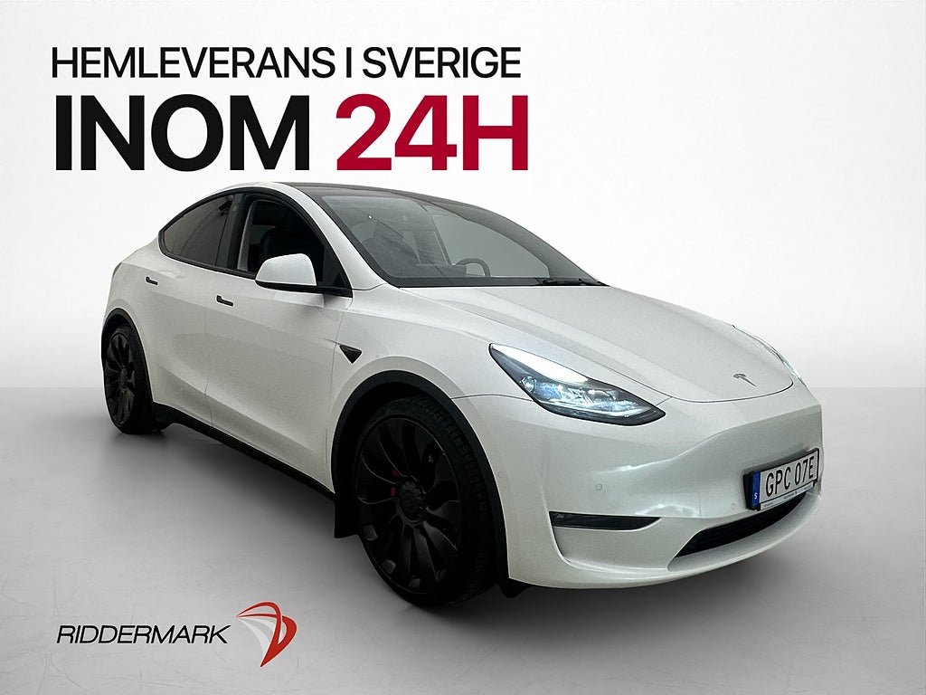 Tesla Model Y Performance AWD MOMS AP Pano Värmare 360° GPS