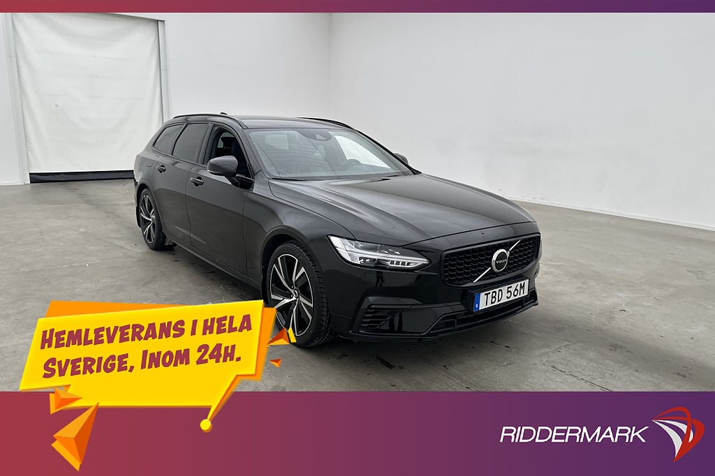 Volvo V90 Recharge T6 AWD R-Design H/K VOC Värm Kamera Drag